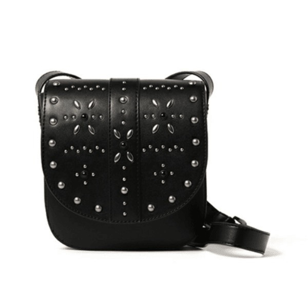 0.5折Mous*y日系铆钉复古钉珠斜挎包时尚