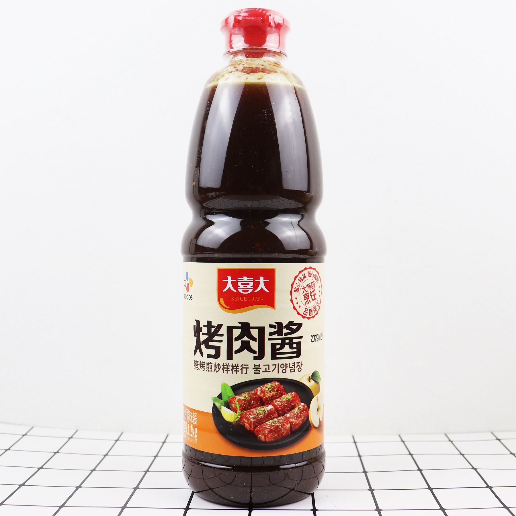 大喜大韩式烤肉酱1.2kg商用韩国BBQ烧烤蘸料酱腌制五花肉蜜汁腌料-封面