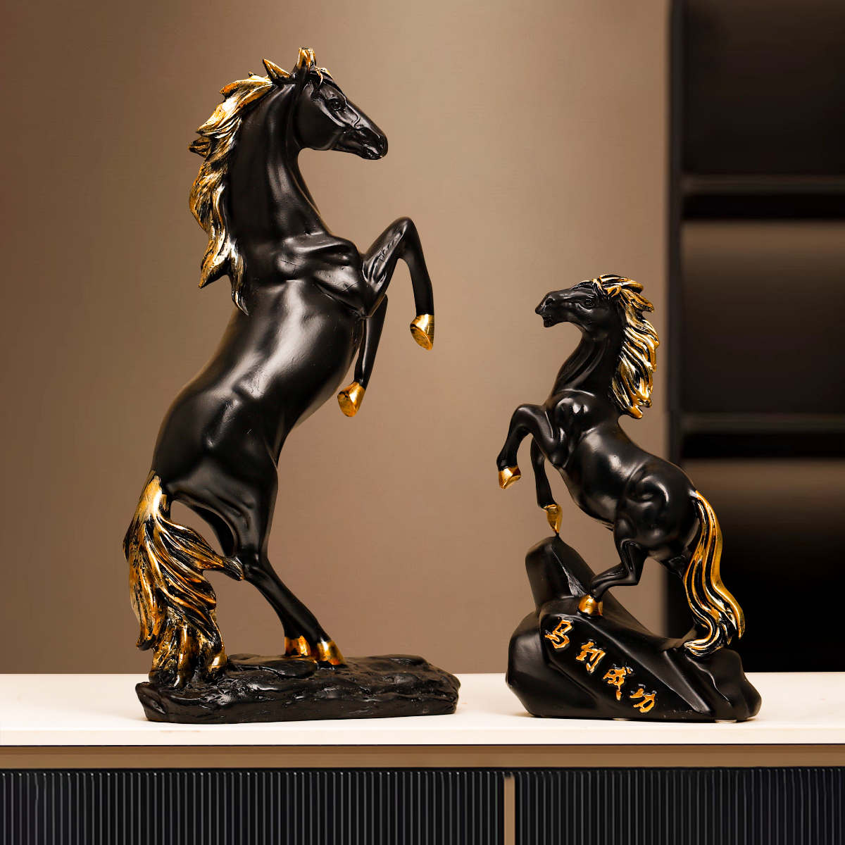 马到成功客厅摆件轻奢高档玄关电视柜酒柜高级感办公室书房装饰品,家居饰品,装饰摆件,淘宝优惠券,粉丝福利购,淘宝优惠卷