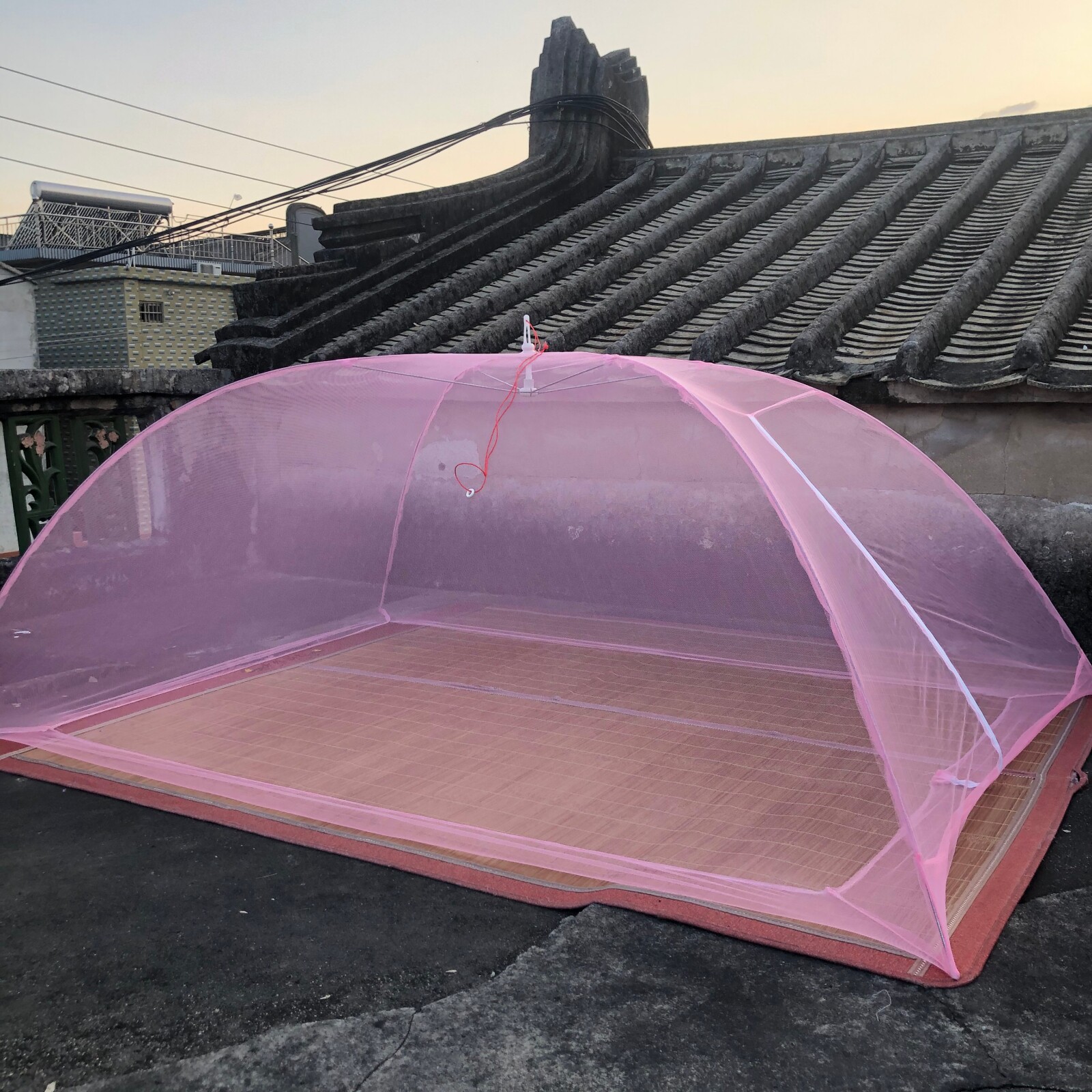 免安装简易无底蚊帐伞罩式单开门单人双人床成人蒙古包打地铺蚊帐