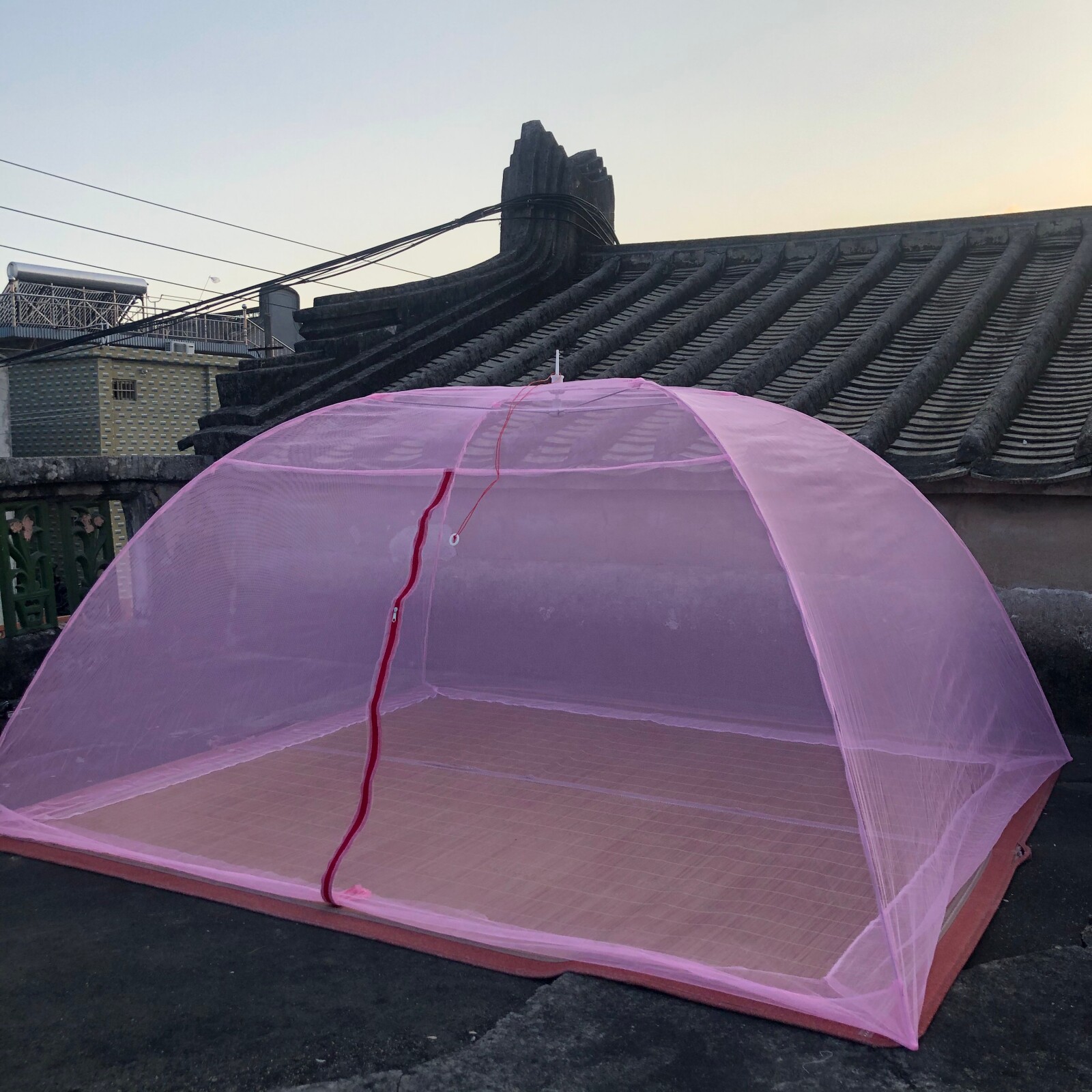 免安装大人蚊帐罩拉链单开门沙发家用野外工厂学生宿舍打地铺伞帐