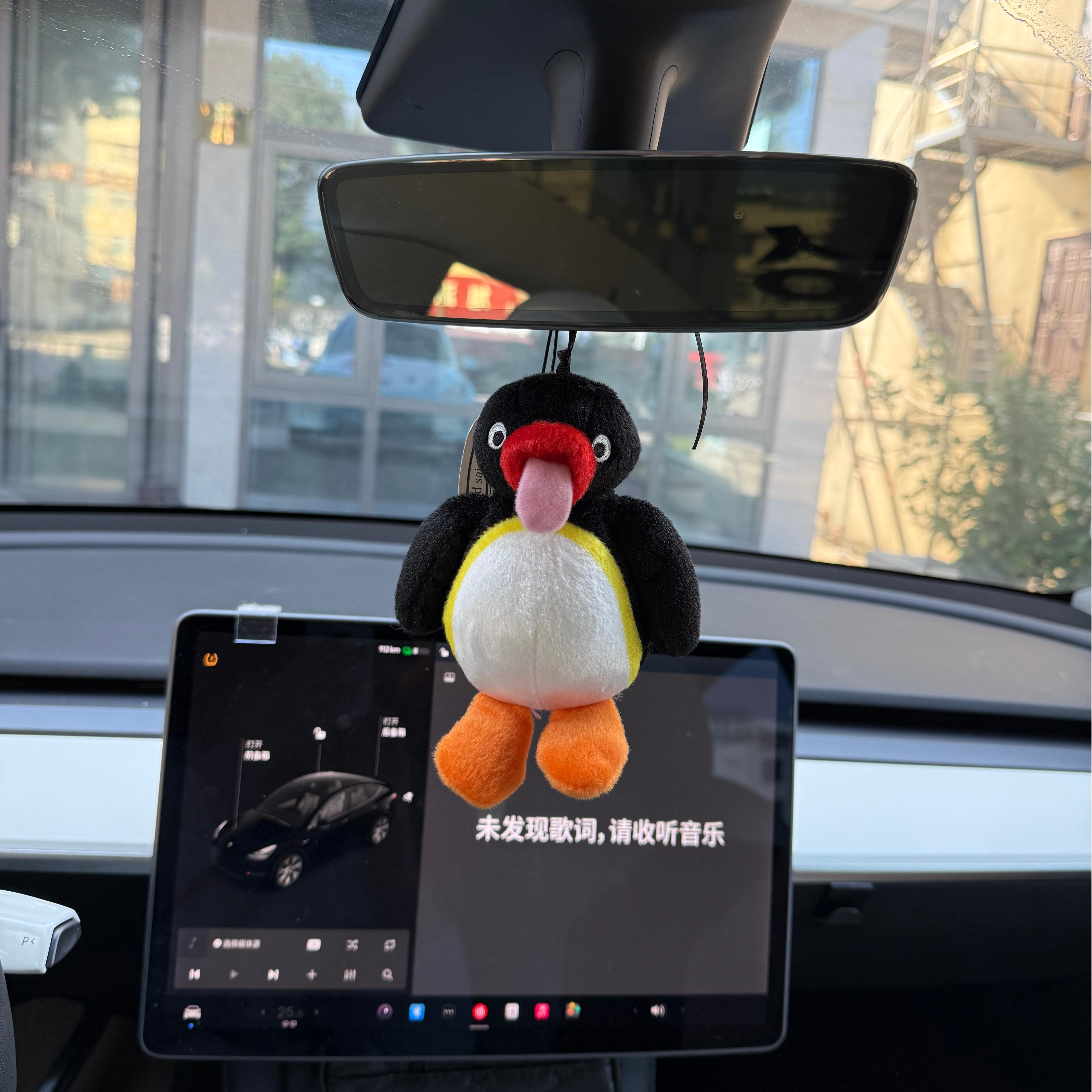 ping企鹅吐舌头演我的一天玩偶公仔汽车挂件包包创意整蛊玩具搞怪