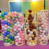 6cm7cm加厚海洋球波波球4cm七彩8cm黑色指定颜色粉色珠光色5.5cm