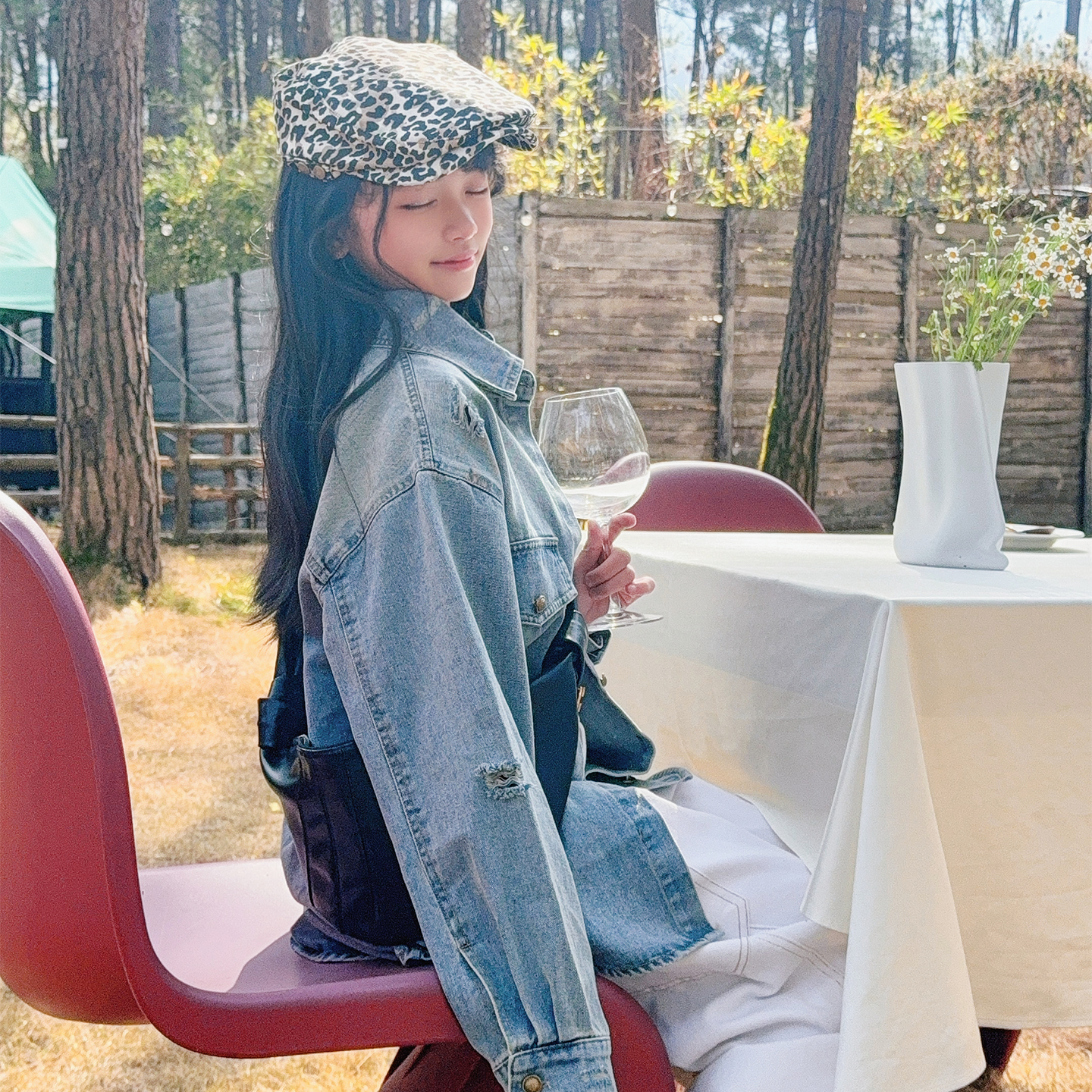 儿童牛仔衬衫女童衬衣外套
