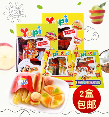 印尼yupi优皮什锦造型225g糖果