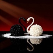 玫瑰花天鹅慕斯蛋糕硅胶模具法式 创意DIY烘焙头颈巧克力模具