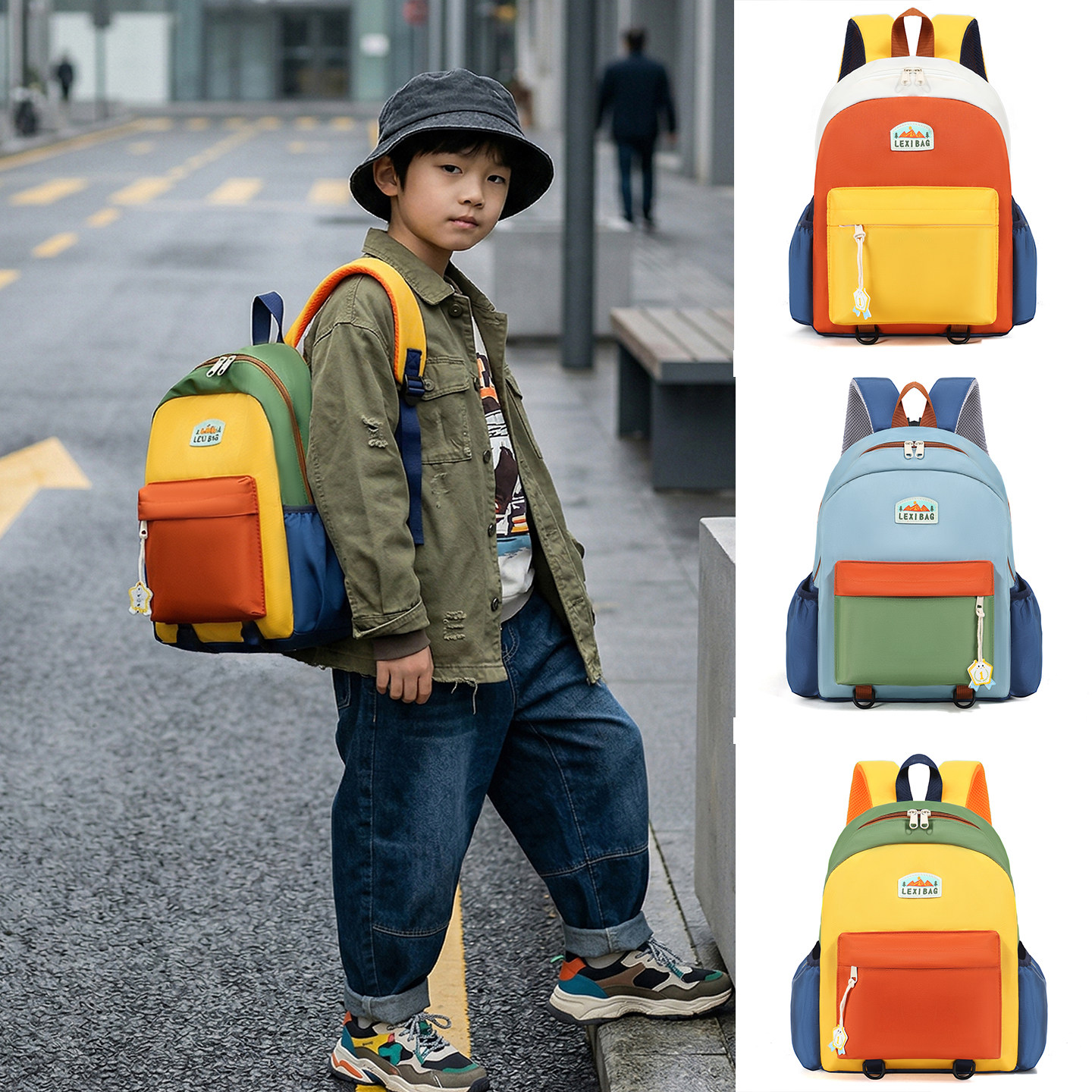 幼儿园书包小学生宝宝儿童一年级男女孩男童春游外出旅游双肩背包