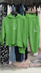 男女童春装 2026新款 休闲连帽卫衣两件套中小童运动衣 春款 儿童套装