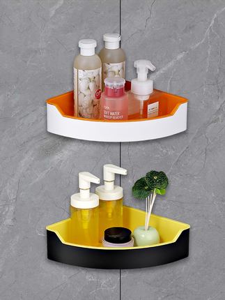 304 Stainless Steel Household Bathroom Toilet Corner Wall-Mounted Thickeneded Washbasin Triangular Shower Gel Storage Rack
