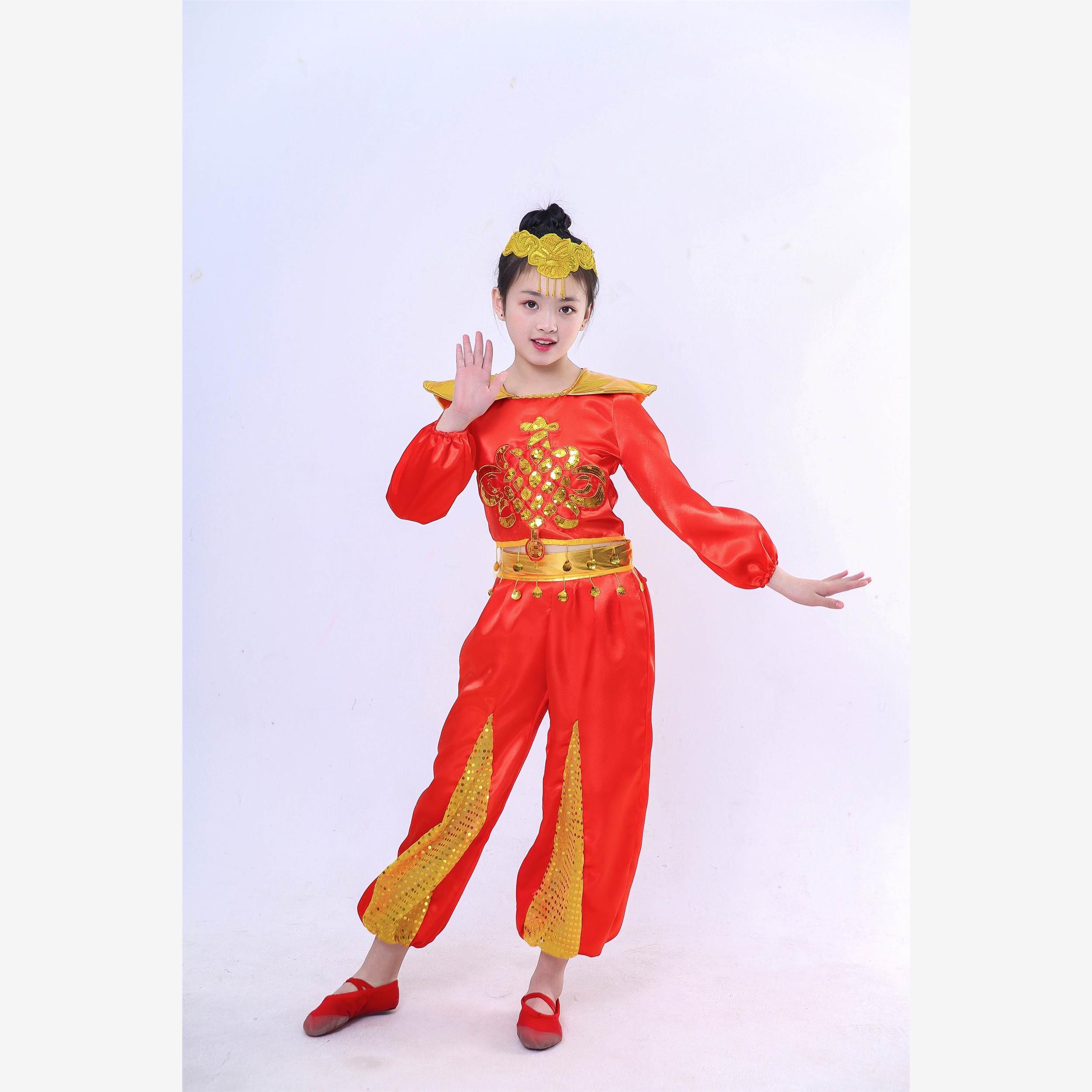 少儿六一秧歌表演服幼儿