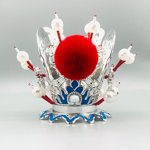 戏曲头饰紫齐天大圣孙悟空头冠贾宝玉戏曲头饰京剧美猴帽子太