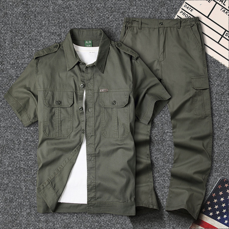 夏季工作服套装男纯棉薄款劳保上衣男装电焊耐磨男士工装汽修厂服