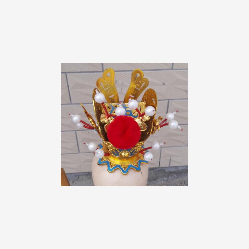 儿童摄影头饰紫贾宝玉紫太子冠戏曲凤冠齐天大圣头饰