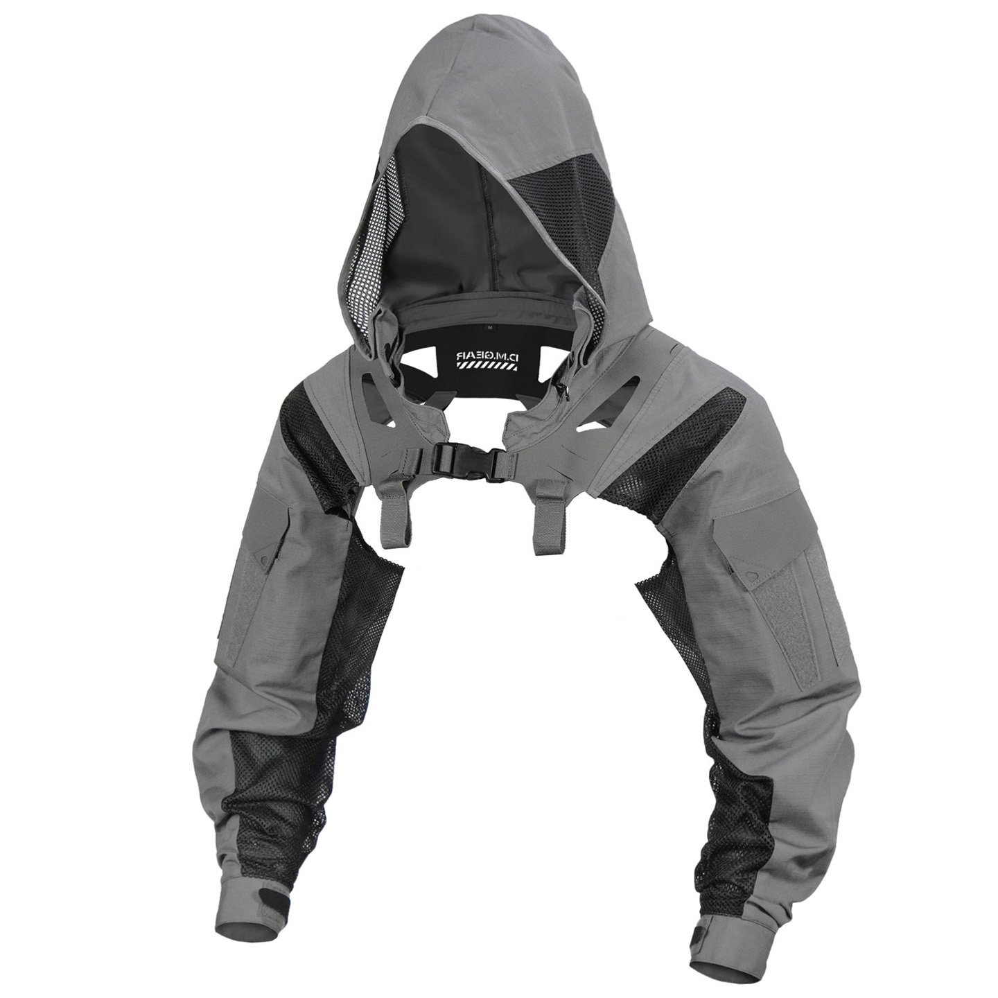 DM混迹作战服机能帽子款袖服