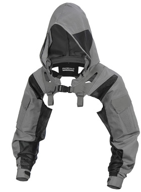 DMgear混迹 作战服机能帽子款袖服 战术胸挂背心马甲迷彩透气蛙服