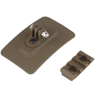 WST 战术头盔配件快速安装板魔术勾面GOPRO摄像机电筒支架底座