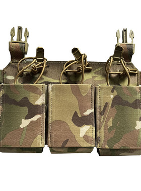 TR战术奇兵 弹力三联攻击面板556 AK AR通用适用FCSK法老背心迷彩