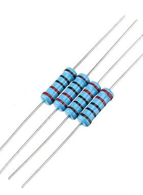 1W金属膜电阻1%五色环91/100/120/150/180/200/220/240/270K欧姆