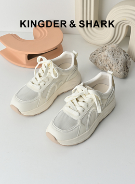 KDS经典鲨女鞋2026年夏季专柜新品韩版薄款透气系带跑步休闲鞋子