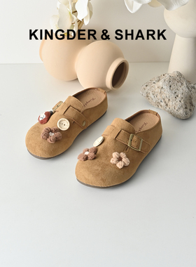 KDS经典鲨女鞋2026年夏专柜新品可爱软趴趴舒适厚底勃肯鞋半拖鞋