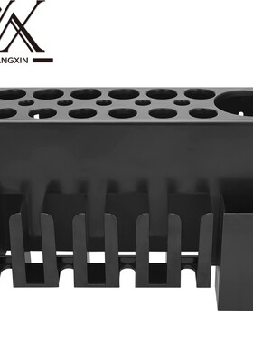 黑色剪刀插座美发电推剪收纳盒理发店发型师工具梳子桌面整理支架