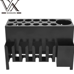 黑色剪刀插座美发电推剪收纳盒理发店发型师工具梳子桌面整理支架