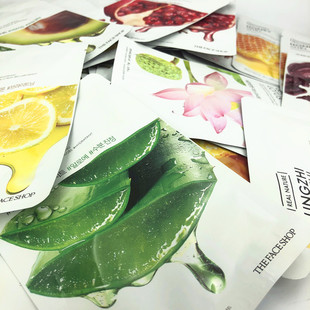 热销 自然之源果蔬面膜贴 菲诗小铺The Shop 10片 Face 韩国专柜