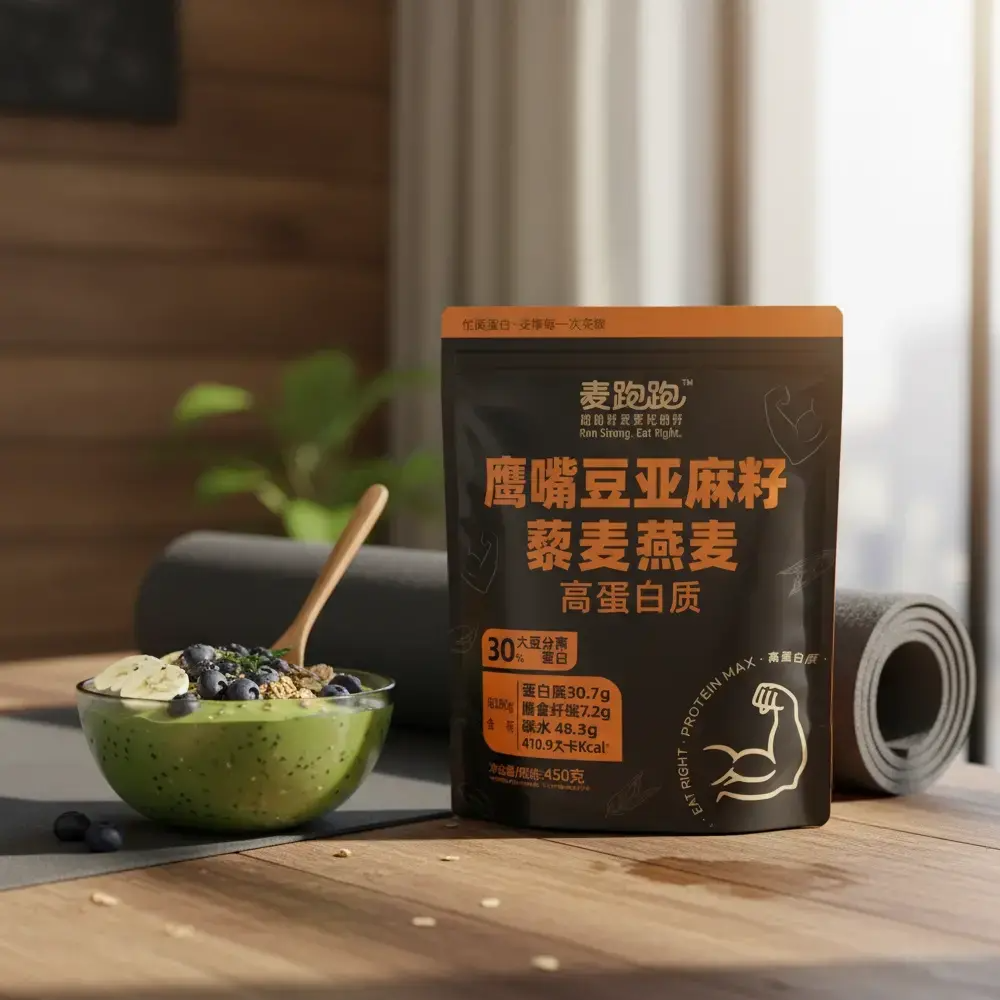 【新品】麦跑跑鹰嘴豆亚麻籽藜麦燕麦蛋白营养饱腹代餐轻食无负担,咖啡/麦片/冲饮,营养复合麦片,淘宝优惠券,粉丝福利购,淘宝优惠卷