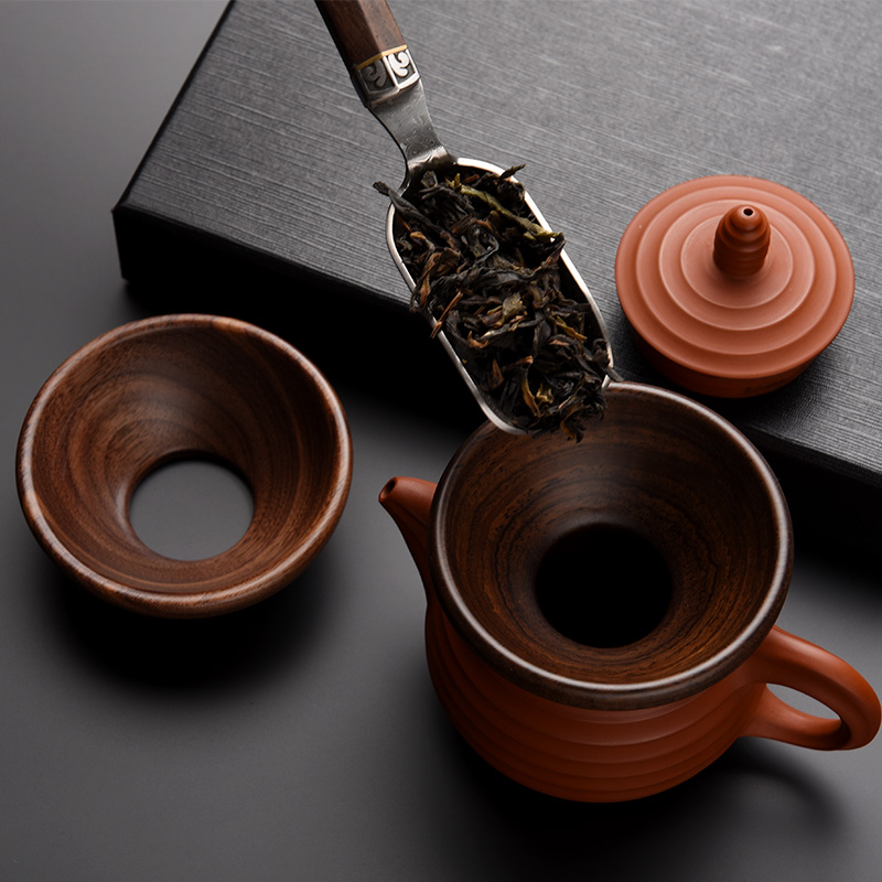 实木漏斗茶壶入茶器茶具配件