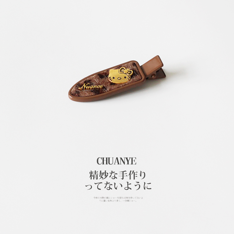 川野法式卡通猫头小熊发夹