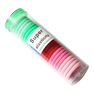 川野罐装无接缝发圈女扎头ins网红发绳高弹力皮筋基础头绳头饰