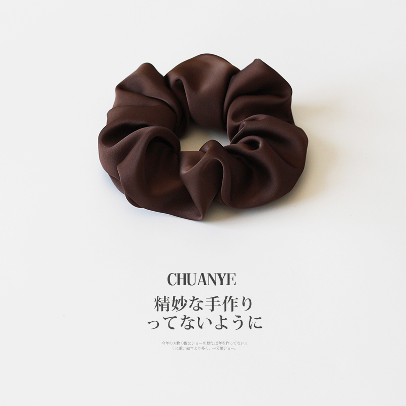 川野法式质感缎面大肠发圈