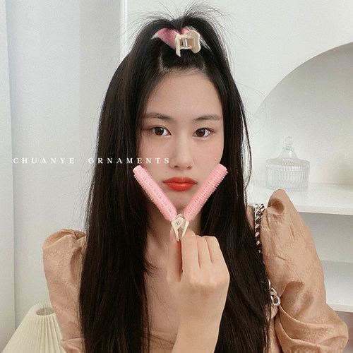 无痕网红不伤发懒人简约风蓬松夹