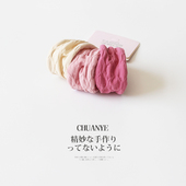 川野韩系多巴胺彩色面膜发圈女新款 甜美简约头绳不勒发无扎痕发饰