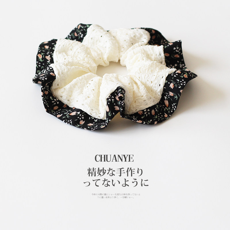 川野韩系碎花大肠发圈女高级感丸子头发饰头绳扎马尾发绳百搭发饰,饰品/流行首饰/时尚饰品新,发饰,淘宝优惠券,粉丝福利购,淘宝优惠卷