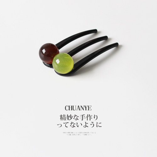 复古三齿珍珠发簪！girlfriend
