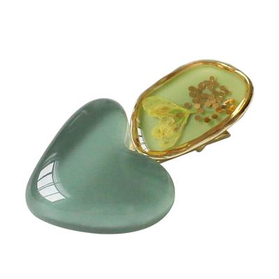 川野果冻色爱心发夹女2025新款