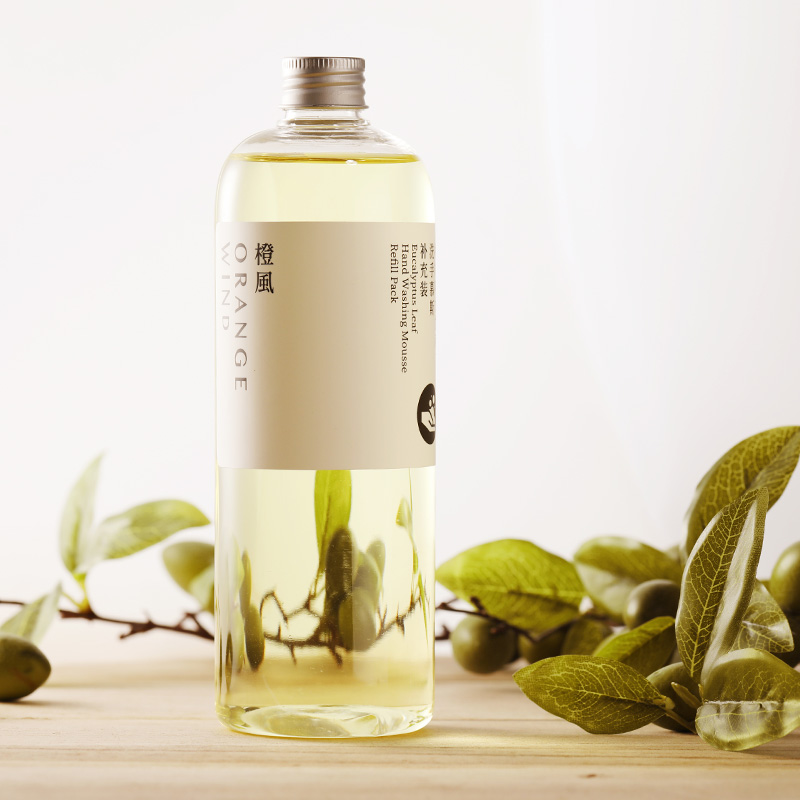 橙风洗手液补充装 茶树精油自动感应洗手机替换装 泡沫慕斯500ml