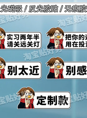 蔡徐坤篮球磁吸反光个性车贴