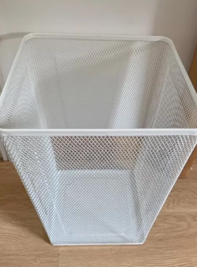 IKEA宜家德瑞约恩 废纸篓白色废纸篓垃圾桶箱子北欧家用办公