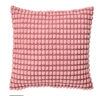 IKEA's Swaberpe cushion cover with core throw pillows, sofa decoration, pink polyester fiber suede thumbnail 7