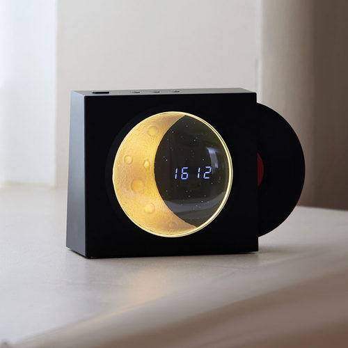 Moon无线蓝牙音箱经典黑胶美学