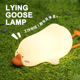 亮度调节 Lying 手机支架 躺平鹅伴眠灯 拍打感应 Goose Lamp