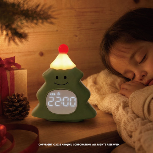 CLOCK圣诞树闹钟伴睡氛围灯