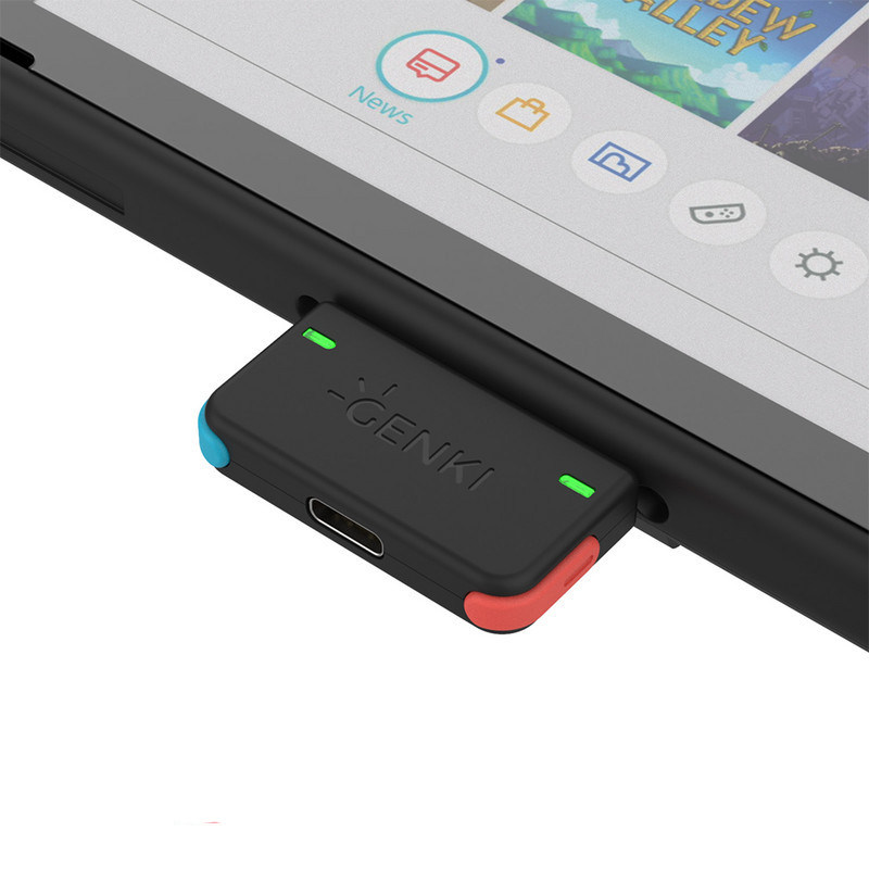 GENKI | 스위치 BLUETOOTH 어댑터 5.0 수신기 NS 낮은 대기 시간 무선 오디오 송신기