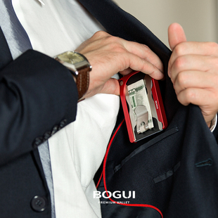 BOGUI 信用卡防盗刷 CLIK 金属卡包 超薄钱包 极简风格 美国原装