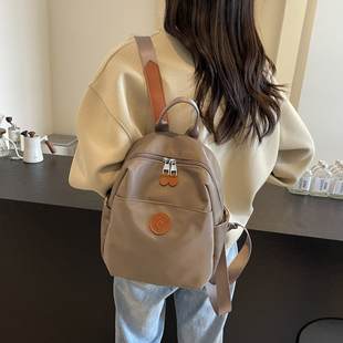 品牌双肩包女2025新款春夏百搭女士包包防水书包便携旅行小背包