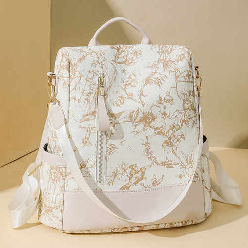 双肩包女2026新款流行印花时尚女士背包大容量轻便百搭多用单肩包