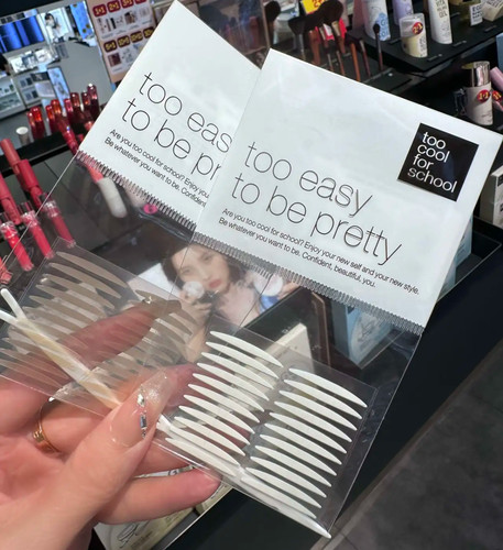 too cool for school涂库双眼皮贴单双面22贴隐形自然肿眼泡涂酷