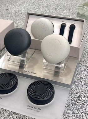 韩国LOE白衬衫WHITE SHIRTS车载香薰套装带替换芯两个HARSH GREEN